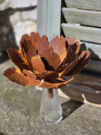 Edelrost Gartenstecker Pfingstrose