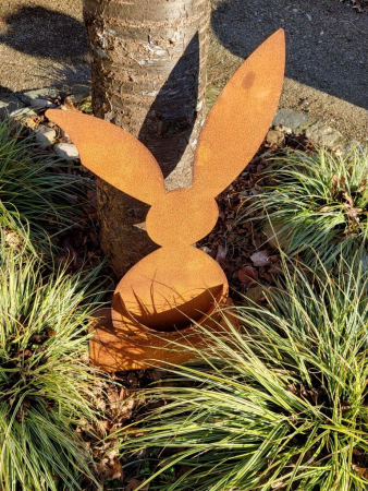 Edelrost Hase Leprotto, zum Bepflanzen