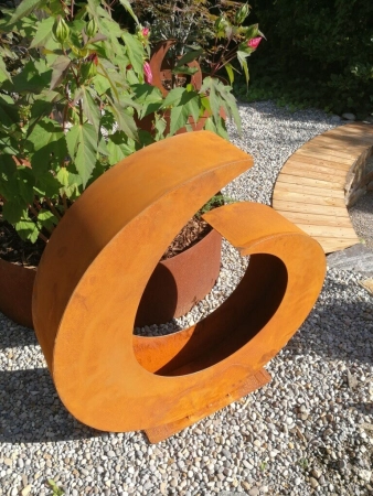 Edelrost Pflanzschale 32 cm - 75 cm