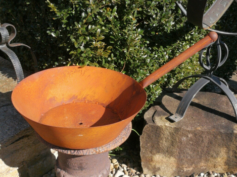 Edelrost Pflanzschale Pfanne
