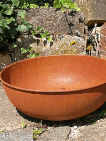 Edelrost Pflanzschale Stefania, rund