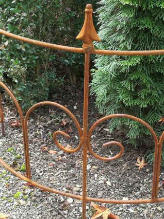 Preview: Edelrost Rankgitter Piano, halbrund