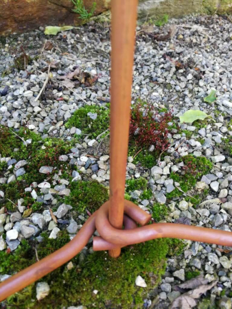 Preview: Edelrost Rankzaun Monika, 3-teilig