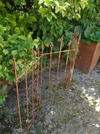 Preview: Edelrost Rankzaun Monika, 3-teilig