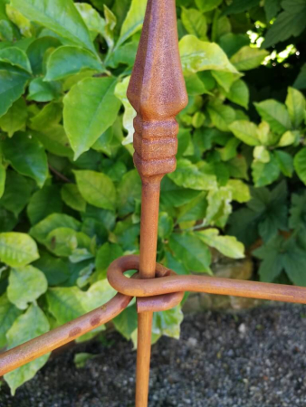 Preview: Edelrost Rankzaun Monika, 3-teilig