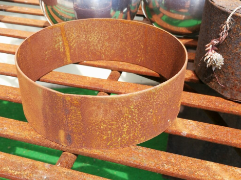 Edelrost Ring für Halbkugelschalen