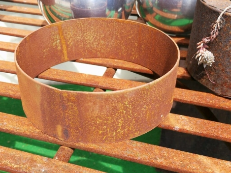 Edelrost Ring für Halbkugelschalen