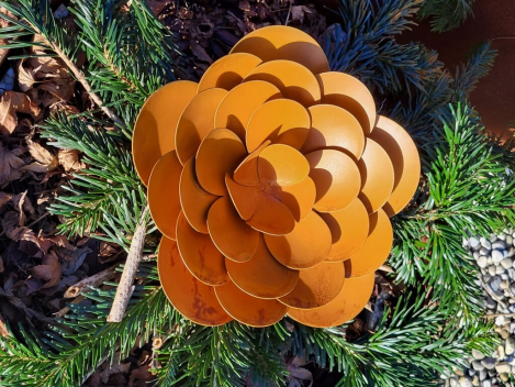 Preview: Edelrostoptik Rosenblüte