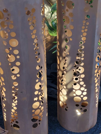 Preview: Edelrost Dekosäule Bubbles