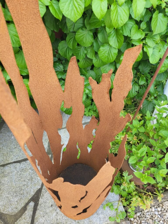 Preview: Edelrost Dekosäule Treibholz 100 cm und 120 cm