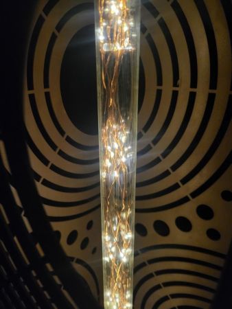Edelrost Dekosäule Leuchtsäule Orbita