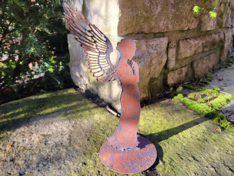 Preview: Edelrost Engel Santine, rustikal