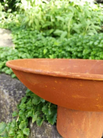 Edelrost Schale Fanny mit Standfuss