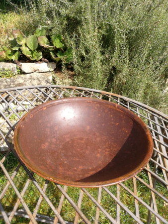 Edelrost Dekoschale Eve, 27 cm lackiert