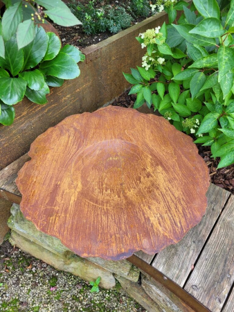 Preview: Edelrost Schale Trentino, flach