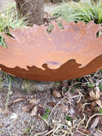 Edelrost Schale fransig