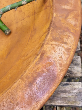 Preview: Edelrost Schale Sabrina mit Rand, 56 cm