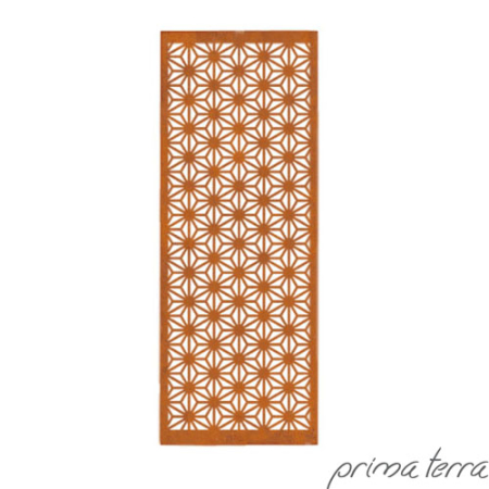 Preview: Edelrost Sichtschutzwand Asanoha Prima Terra