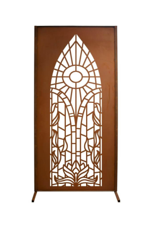 Preview: Edelrost Sichtschutzwand Mosaik