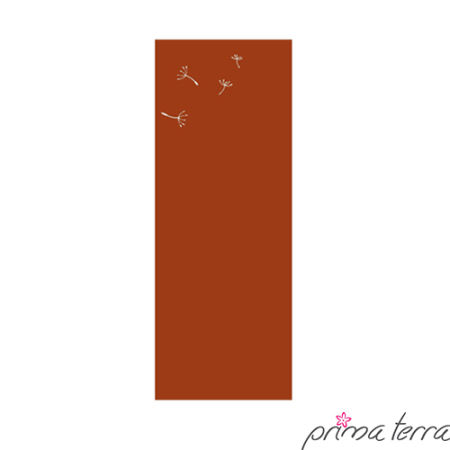 Preview: Edelrost Sichtschutzwand Pusteblume Prima Terra