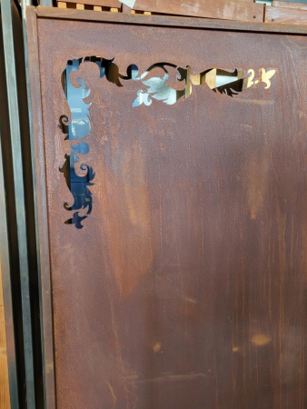 Edelrost Sichtschutzwand Lenka Ranke, nur Selbstabholung