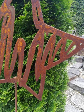 Edelrost Skizzenstern am Stab