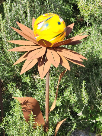 Edelrost Solarblume Maya, gelb