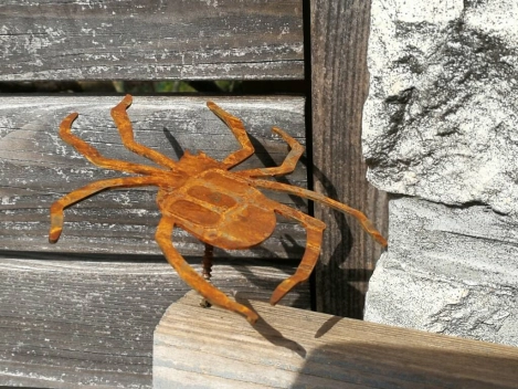 Edelrost Spinne zum Schrauben