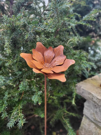 Edelrost Stecker Blume Antje