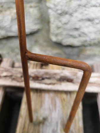 Preview: Edelrost Gartenstecker Kürbis
