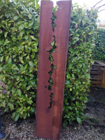 Edelrost Sichtschutzelement Stele Riss, 180 cm