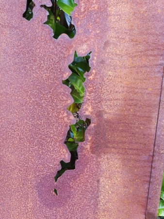 Edelrost Sichtschutzelement Stele Riss, 180 cm