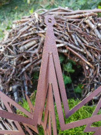 Preview: Edelrost 3D-Stern zum Aufdrehen