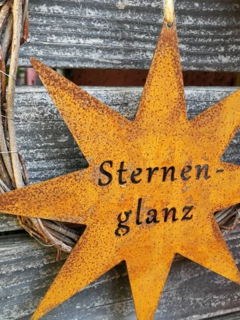 Edelrost Stern Sternenglanz, zum Hängen