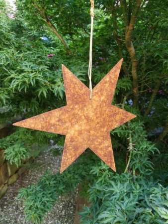 Edel Rost Stern Gartenfiguren  Stern für die Dekoratior Gartendeko Rost skulptur 