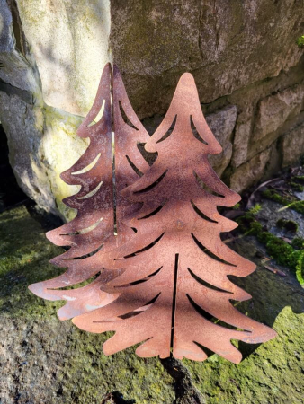 Preview: Edelrost Tanne Markus 3D, zum Stecken