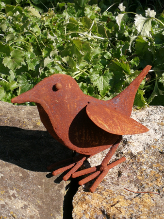 Edelrost Vogel Hans sitzend
