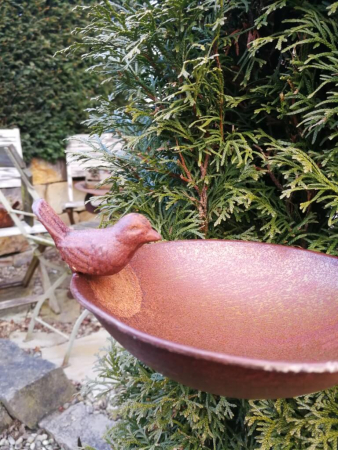 Gartenstecker Vogelbad mit Wasserhahn