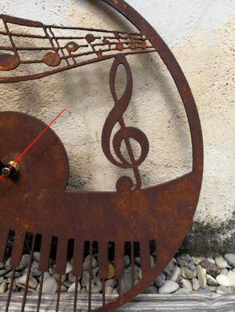 Preview: Edelrost Wanduhr 