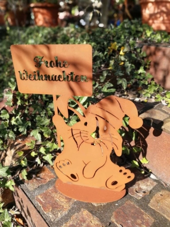 Edelrost Weihnachtsbunny