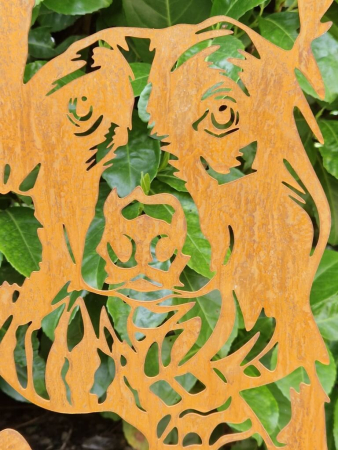 Preview: Edelrost Weihnachtshund