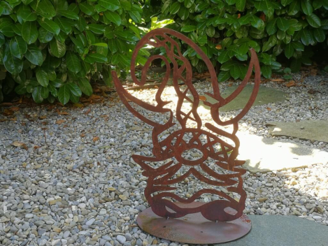 Preview: Edelrost Wikinger Snorri mit Zipfelmütze