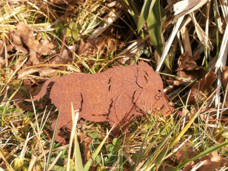 Preview: Edelrost Wildschwein zum Schrauben