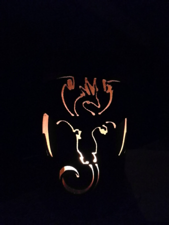 Edelrost Windlicht Drache