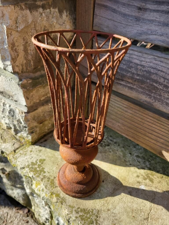 Edelrost Windlicht Pokal