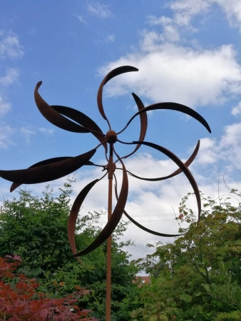 Edelrost Windrad Karussell 85 cm