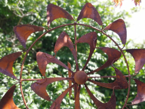 Preview: Edelrost Windrad Mandala