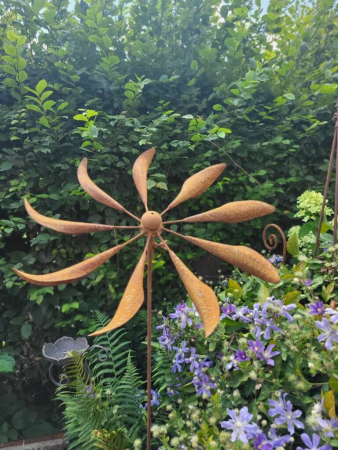 Edelrost Windrad Neunblatt