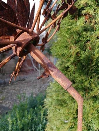 Edelrost Windrad Schmetterlinge, einfach