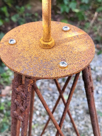 Edelrost Windrad Windmühle auf Ständer